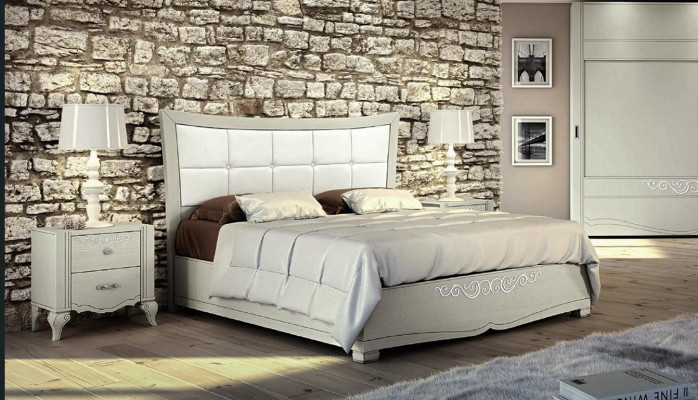 Juego de lujo de 3 piezas para dormitorio con cama, mesita de noche, conjunto de cama doble de madera moderno.