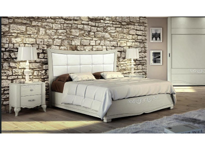 Juego de lujo de 3 piezas para dormitorio con cama, mesita de noche, conjunto de cama doble de madera moderno.