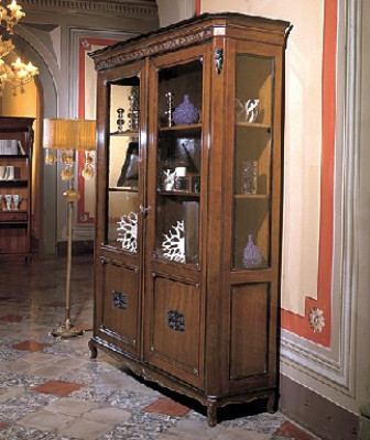 Muebles de madera auténtica Aparador de lujo de diseñador Vitrina de madera italiana