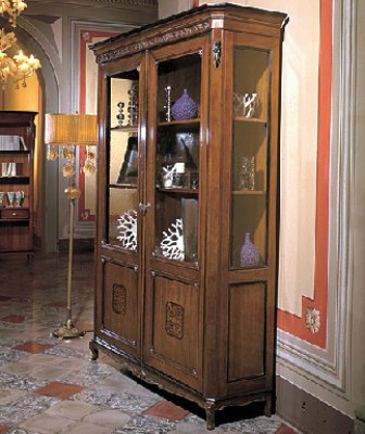 Vitrine de vidrio de gabinete de madera maciza Gabinete de sala de estar Muebles Cómoda Madera maciza.