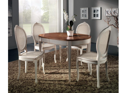 Mesa de comedor Establecimiento de sillas Sillón Grupo de muebles Conjunto completo de 5 piezas.
