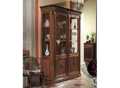 Vitrina de diseño de vidrio Armario de madera Muebles nuevos Vitrinas Cómoda Vitrinas Cómoda