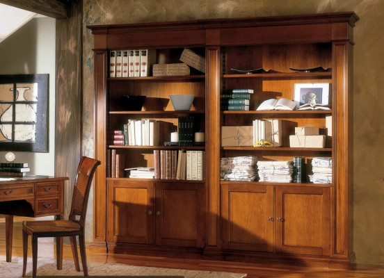 Mueble de archivo de madera maciza para oficina, armario estantería, estanterías, armarios, librería maciza.