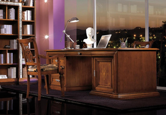 Mesa de escritorio de diseñador Muebles de oficina Escritorios de madera maciza Mesas Italia