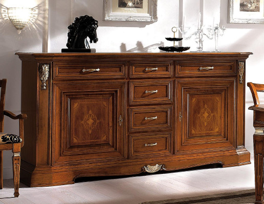 Cómoda clásica Cómoda Aparador Muebles de madera Armarios Aparador arredoclassic