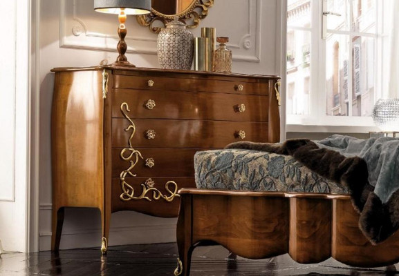 Cómoda Aparador Credenza Marrón Macizo Aparadores Muebles de Madera Armario Cajoneras