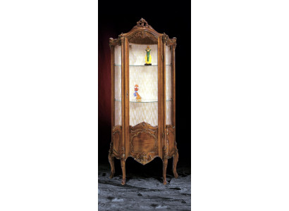 Vitrina Muebles de salón Aparador Madera maciza Vitrinas Armario de vidrio Madera maciza