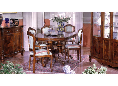 Mesa de comedor de lujo Mesa de madera maciza Muebles de Italia Mesas de comedor Decoración
