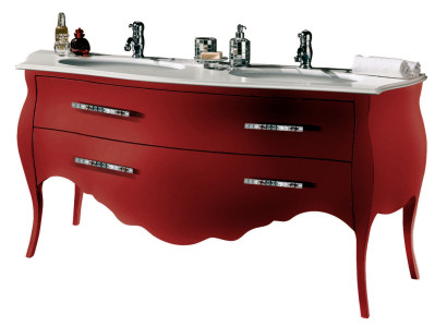 Mueble de baño inferior Armario de baño Rojo 175cm Armario Mueble de baño Colgante Nuevo
