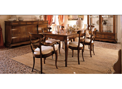 Juego clásico 2x sillas con reposabrazos 4x sillas Conjunto de sillas Grupo de comedor Nuevo