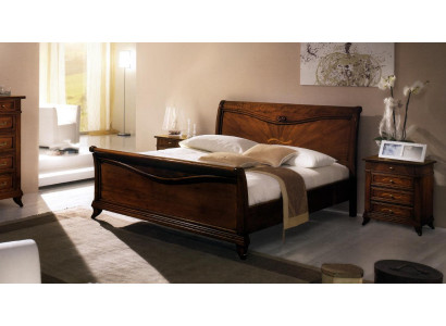 Cama de matrimonio Dormitorio Cama Muebles Madera Diseño Vaccari giovanni Camas Macizas