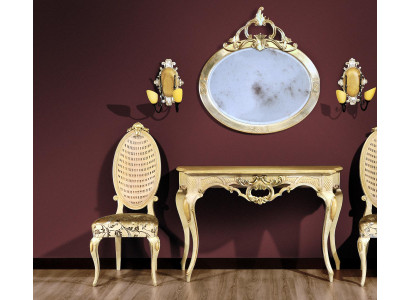 Consola mesa cómoda con espejo Conjunto de muebles de lujo Clase Estilo Moderno 2 piezas Nuevo