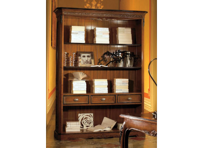 Estantería de oficina de madera con cajones, diseño de muebles de oficina nuevos.