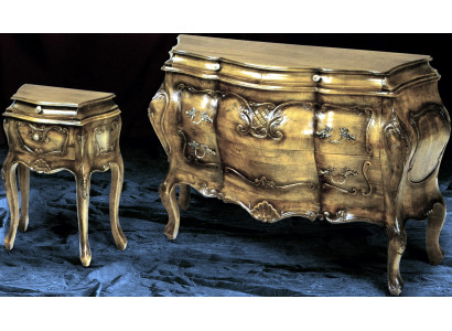 Cómoda de madera Estilo italiano Muebles de lujo Cómodas Barrocas Aparador Nuevo de Italia