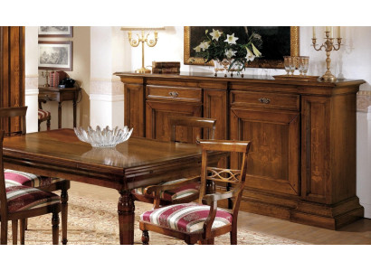 Cómoda clásica de madera para sala de estar, diseño moderno de lujo italiano. Muebles de cómoda.