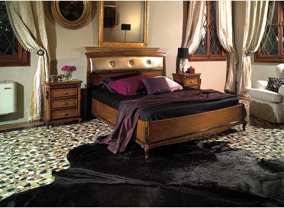 Doble cama dormitorio muebles de madera maciza Vaccari cav giovanni cama nueva