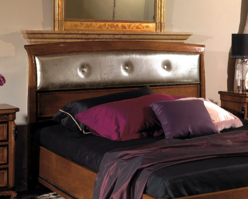 Doble cama dormitorio muebles de madera maciza Vaccari cav giovanni cama nueva