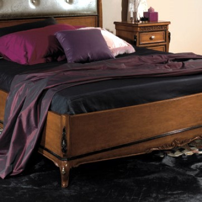 Doble cama dormitorio muebles de madera maciza Vaccari cav giovanni cama nueva