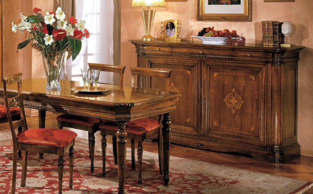 Vitrina de madera de lujo de diseñador, Muebles italianos de madera auténtica Aparador