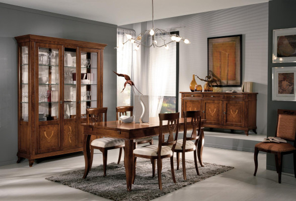Mesa de comedor con imitación de madera sorprendentemente real: diseño moderno y lujo para su comedor.