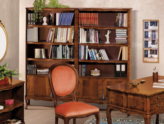 Estantería de madera independiente Elegante estante de oficina marrón nuevo