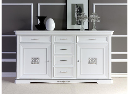 Cómodas Aparadores Armario de madera maciza Muebles Cómoda Aparador Blanco