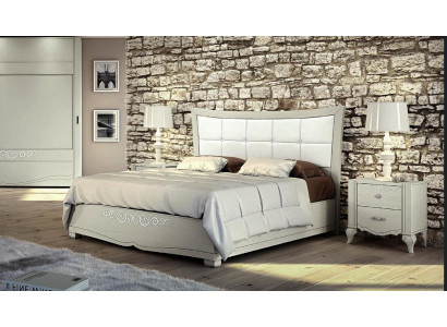 Cama Acolchada Diseño Lujo Cama Doble Dormitorio Madera Moderna Estructura de Cama Nueva