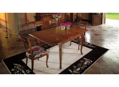 Mesas de comedor Muebles 110x110cm Mesas Habitación de madera Diseño Mesa de comedor de madera Mesa Clásica