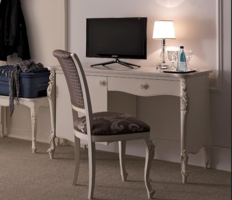 Regale mesa de oficina silla 2 piezas escritorio oficina clásico mobiliario madera