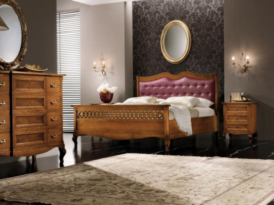 Dormitorio de madera maciza muebles cama acolchada diseño de lujo camas dobles de hotel nuevas
