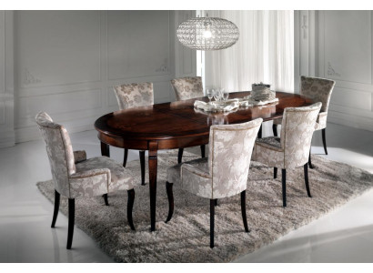 Mesa de comedor de lujo Muebles de diseño italiano Mobiliario Mesas de madera maciza Nueva mesa