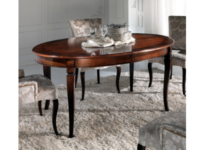 Mesa de comedor de lujo de madera maciza de Italia, muebles de comedor, muebles.