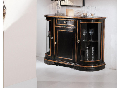 Vitrina armario vitrinas clásicas muebles de salón Armario macizo aparador