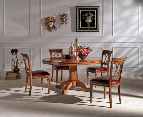 Conjunto de 4 sillas Art déco con diseño de tapicería, nuevas, de madera para sala de estar de comedor.