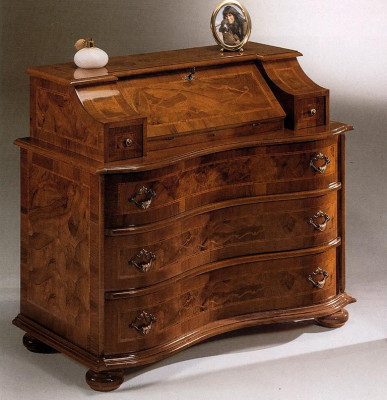 Cómoda de lujo de madera de estilo italiano, muebles de estilo barroco, antiguo y nuevo.