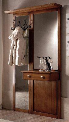 Armario de madera maciza italiano para dormitorio.