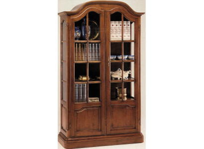 Aparador de salón aparador de madera maciza Vaccari cav giovanni vidrio Nuevo