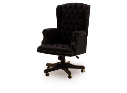 Silla giratoria clásica con ruedas Silla de oficina para jefe Silla de oficina italiana nueva