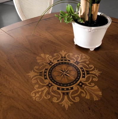 Mesa de comedor estilo antiguo de madera maciza Mesa de comedor italiana Mesa de madera Muebles