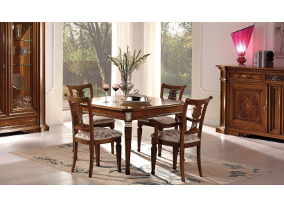 Set de 4 sillas sillones sillas de comedor conjunto de madera moderno grupo sillón muebles