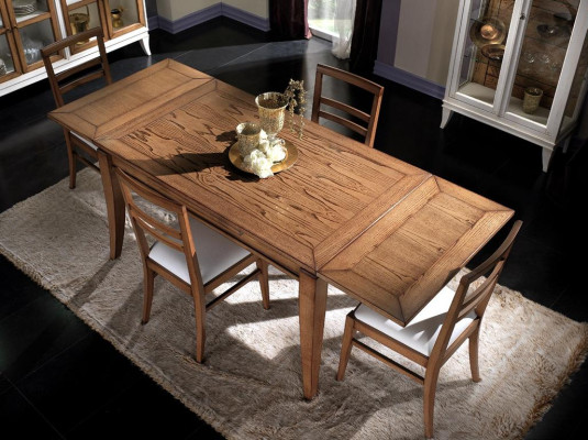 Mesa de comedor de madera natural diseño de mesa moderna comedor mesa deslizante nueva.