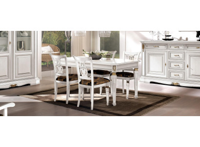 Establecer 4x sillas sillas sillones conjunto de comedor de madera moderno grupo sillón muebles