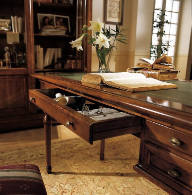 Mesa Secretaria Escritorio Escritorios Muebles italianos Oficina Madera Mesas