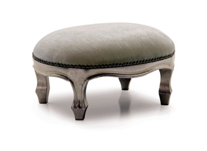 Taburete Acolchado Asiento Textil Relax Complementario Sofá Banco de Asiento Taburete R1 Diseñador Lujo