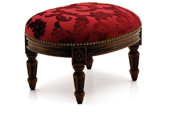 Taburete tapizado de diseño lujoso: taburete multifuncional en un estilo exquisito.