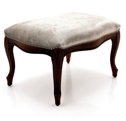 Ottomana Silla Chaise Acolchada Pufa Azul Nuevo Diseño Taburete Reposapiés