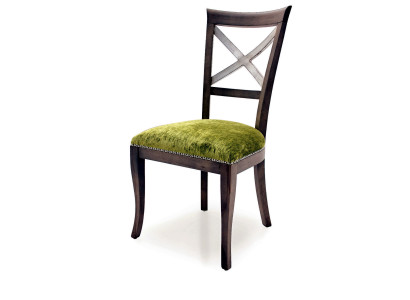 Diseño silla silla tapizada sillas de comedor modernas lujo tela madera muebles
