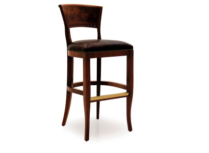 Taburete Taburete real Tapizado real Clásico Terciopelo 1 plaza Estilo antiguo Silla