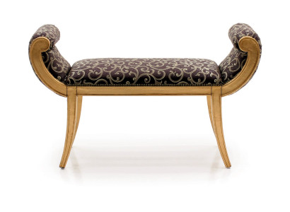 Taburete Taburete tapizado Reposapiés Muebles Vivienda Bancos de asiento Asiento Textiles Clásico