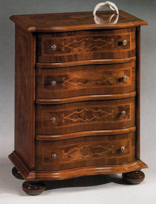 Cómoda italiana de lujo de madera estilo muebles estilo barroco antiguo nuevo